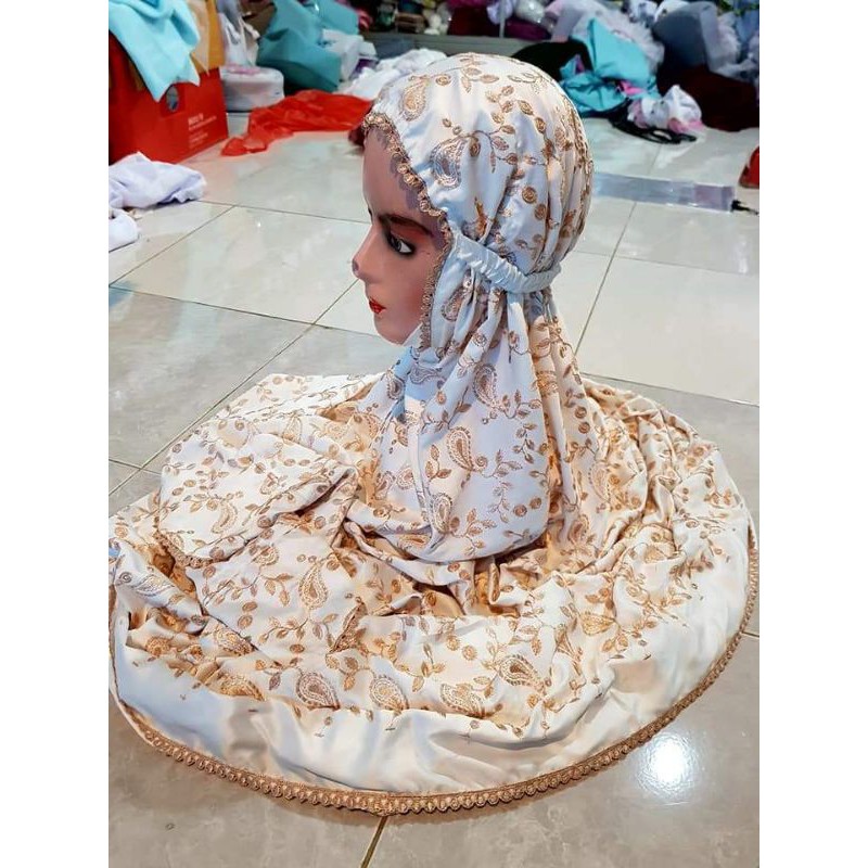 Mukena sutra jepang terusan