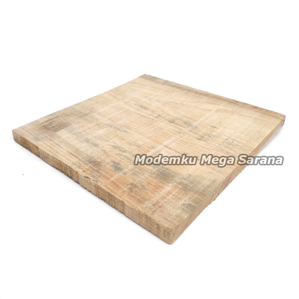 Kayu Tatakan Alas Cobek Sambal Gami Lepek Wooden Plate - 20x20 cm