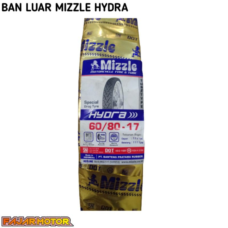 BAN MIZZLE HYDRA TUBETYPE 60/80 RING 17 RACING DRAG COMPOUND