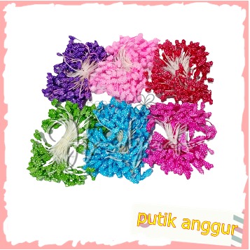 Putik Bunga Motif Anggur per IKAT