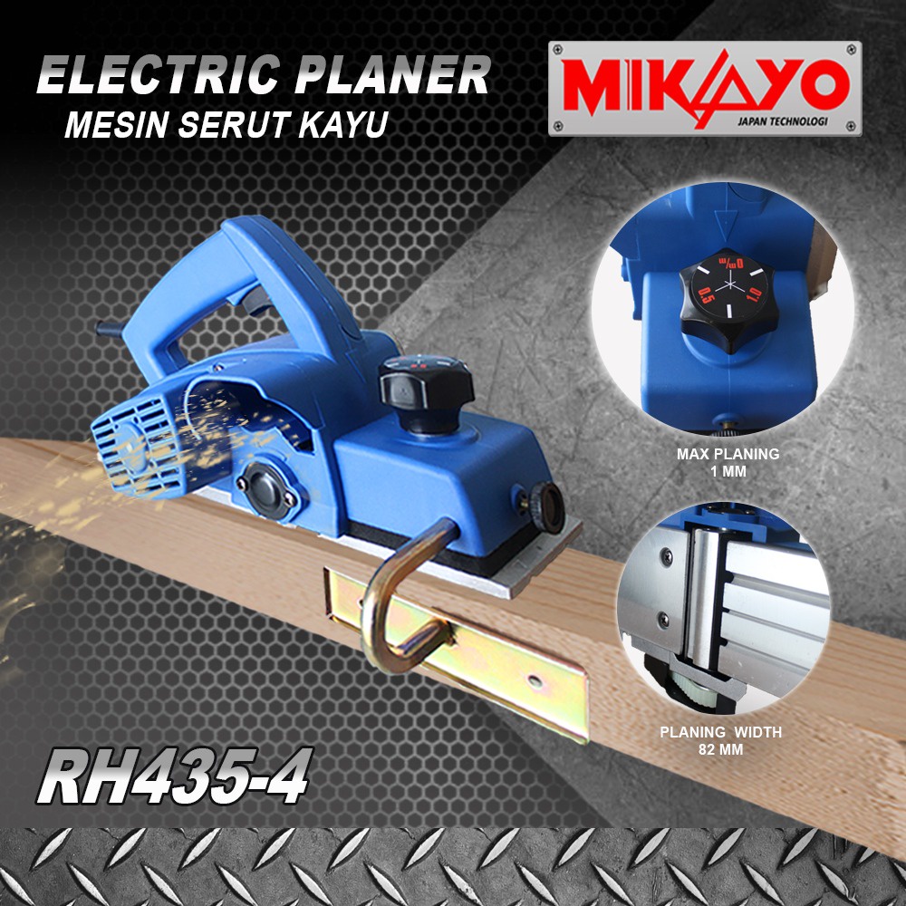 Electric Planner Mesin Serut Kayu Mesin Serut Tangan Electric MIKAYO FREE MATA