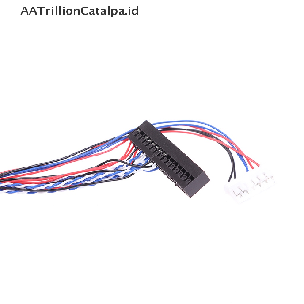 Aatrillioncatalpa 1PC Kabel LVDS 40 Pin 1 Channel 6 Bit LED LCD Untuk Display