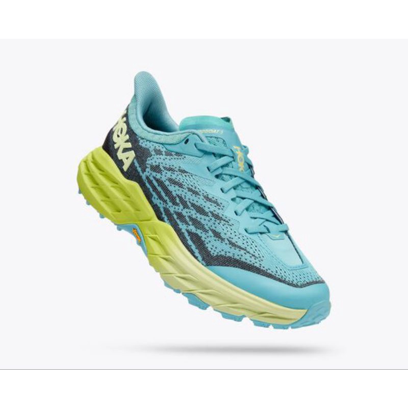 Hoka Speedgoat 5 Women's Trail Running Shoes - Coastal Shade / Green Glow