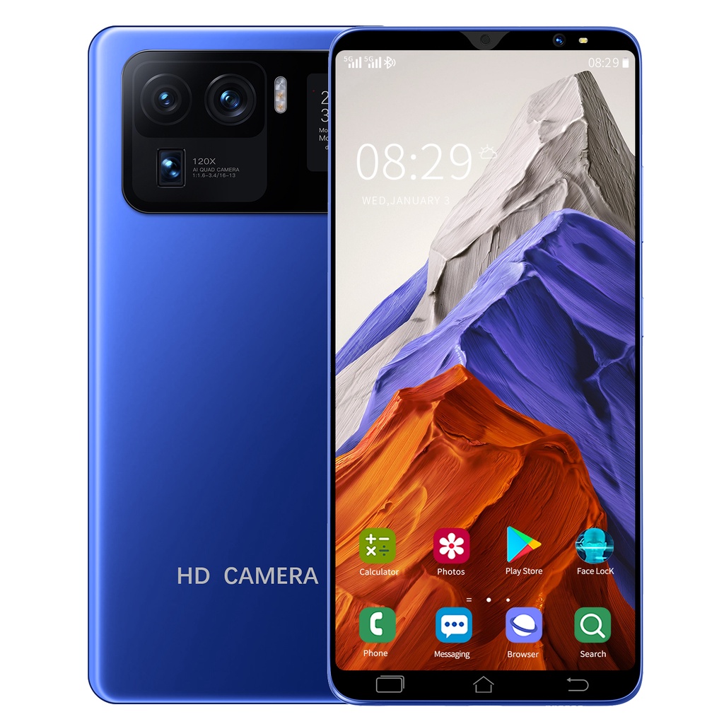 【Terbaru 2021 hp promo】Galaxy M11 Pro Android 10.0 4G/5G 6GB+128GB hp Fingerprint Garansi Resmi Gratis hp murah Ongkir handphone-Biru