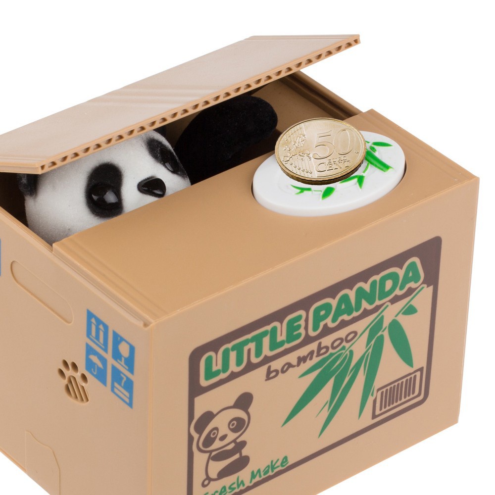 (100% BARANG ORI) Celengan Panda Steal Money Little Panda Piggy Bank - MM8807-1