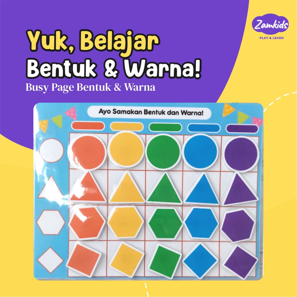 Permainan Edukasi Busy Page Magnet Susun Mainan Edukatif Anak Dan Balita By Zamkids