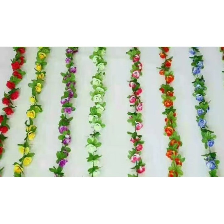 Bunga Rambat kecil 220cm Bunga Artifisial Dekorasi-2