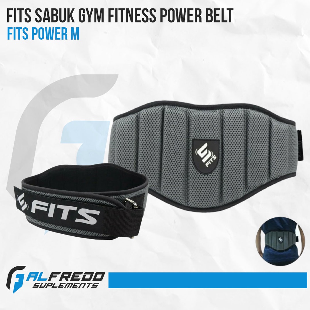 Fits Sabuk Gym Fitness Power Belt GYM All SIZE Sabuk Angkat Beban