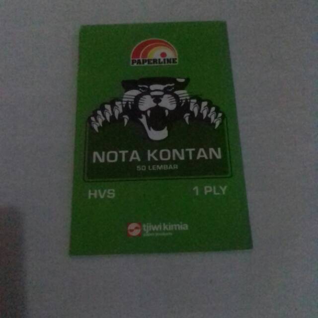 

Nota kontan Paperline isi 50lembar