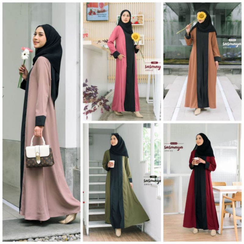 ABAYA SASMAYA DRESS BUMIL BUSUI MURAH BERKUALITAS BY ANB