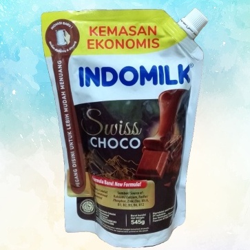 

INDOMILK Swiss Choco Kental Manis 545gr gram Rasa Cokelat Kremer Kemasan Pouch Besar Coklat Milk Segar Susu Murni Asli Minuman Bernutrisi Bergizi Sehat Healthy Ready Drink Full Cream Creamer Sweet Kemasan Pack Shoppa Corner Malang Jawa Timur