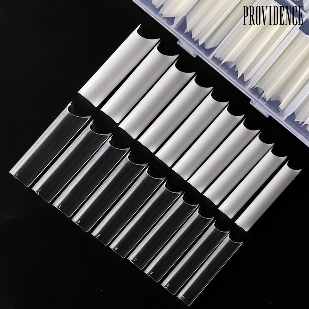 Providence 100Pcs/Box Nails Tips Professional Makeup Tools ABS Full Coverage Fake Nails Tips for Household