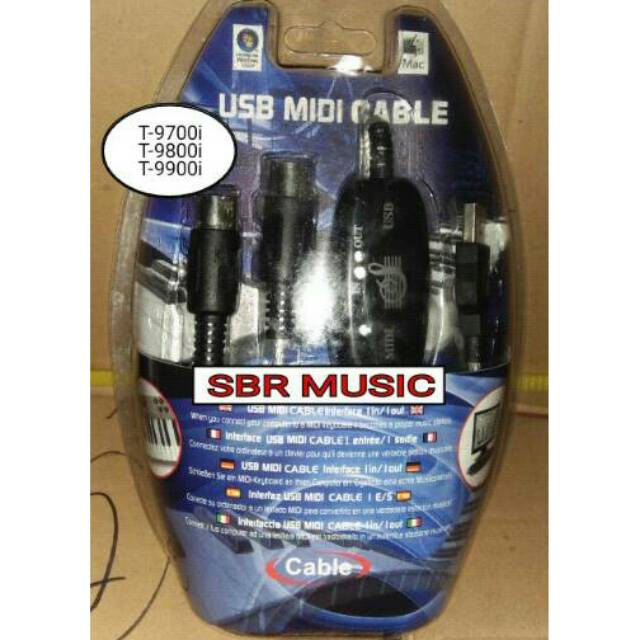Kabel usb midi techno t-9700i t-9800i t-9900i