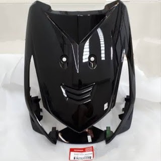 Cover Depan BeAT Karbu Tameng Warna Hitam Dasi - 64301KVY960FMB