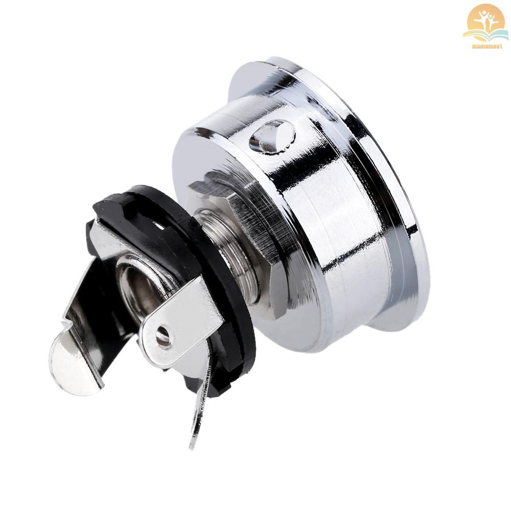 Jack Plug Socket Output Plate 6.35mm / 1 / 4 &quot;Dengan Sekrup Untuk Gitar Elektrik Telecaster Tl