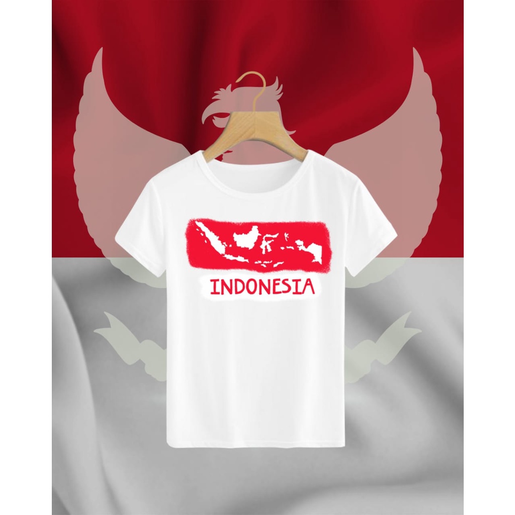 Kaos Peta Indonesia Anak dan Dewasa