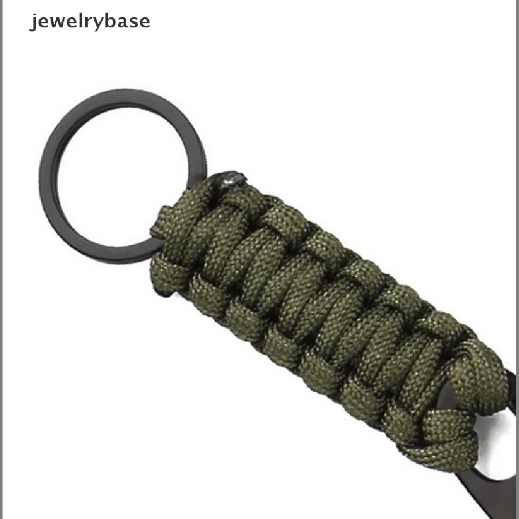 (jewelrybase) Gantungan Kunci Dengan Pembuka Botol + Tali Paracord Motif Camo Untuk Camping / Outdoor