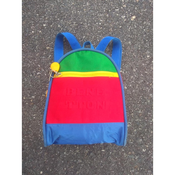 Vintage United Colors of Benetton Daypack Original NOT Tas Ransel Porter