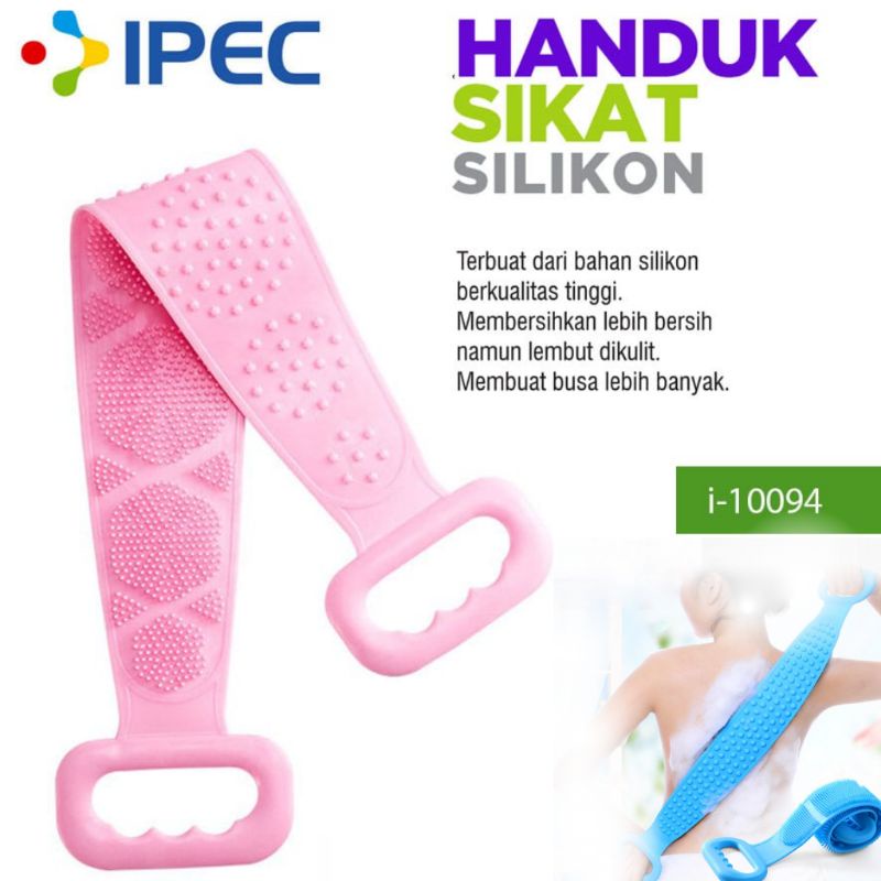 Sikat Punggung Badan Silicone Scrubber Sponge Mandi Alat Gosok Pembersih Daki Silikon 2 Sisi Karet