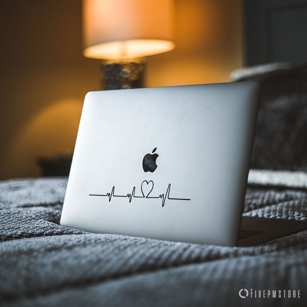 Sticker Detak Jantung Palmrest - sticker Laptop Detak Hati untuk laptop Asus Macbook Acer Dell Lenov