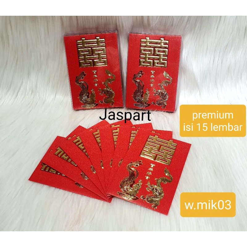 

ANGPAO WEDDING PREMIUM KOTAK MIKA HONGBAO NIKAHAN ANGPAU SANGJIT MERAH TUNANGAN