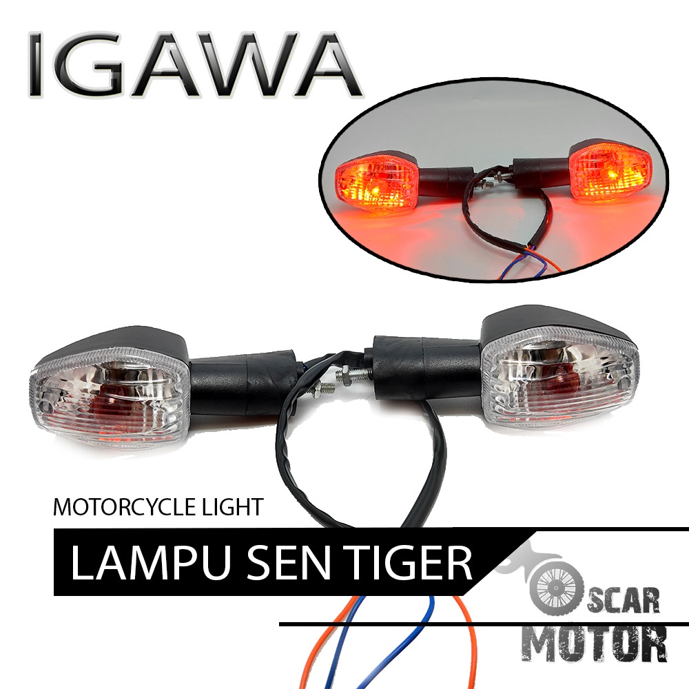 LAMPU SEN TIGER BELAKANG MOGE LEGEND SERIES SUPER BLACK SEIN FLASH NEW motor