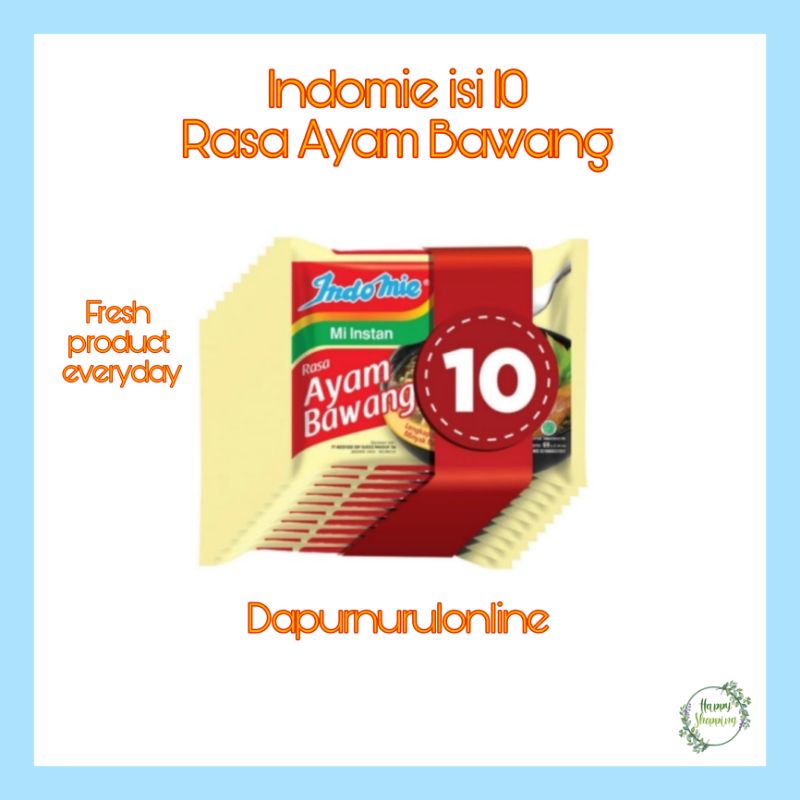 

Indomie isi 10 Rasa Ayam Bawang