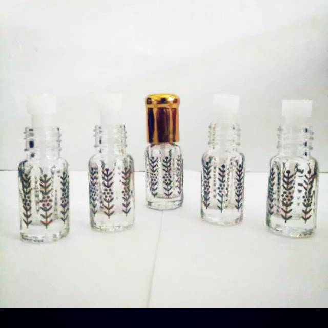 Botol tola kosong motif padi 3ml 1lusin =12pcs