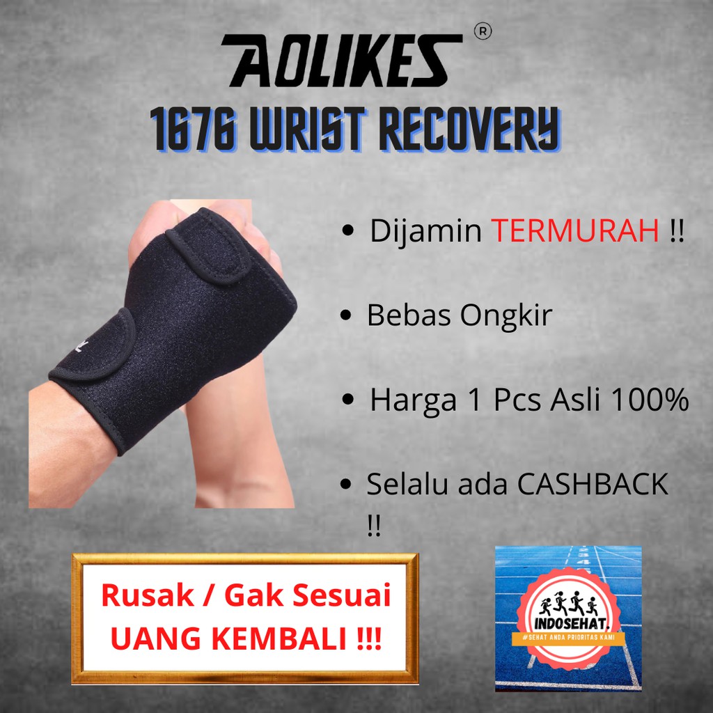 AOLIKES 1676 Premium Wrist Recovery + Metal Plate - Wrist Wrap / Wrist Support / Wristband