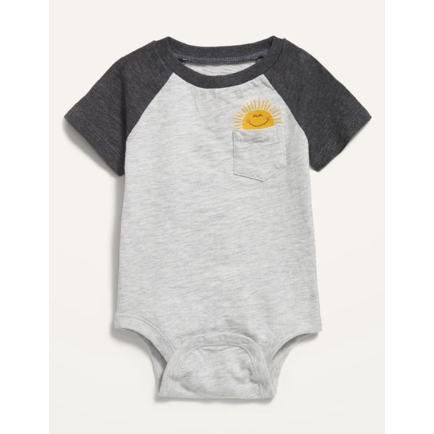 bodysuit anak bayi oldnvy-Dark grey