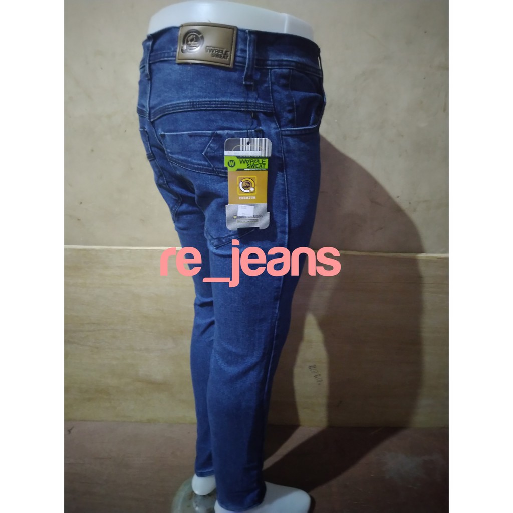 CELANA SLIM FIT PRIA WARNA BIRU DONGKER / BIRU CERAH / BIRU DENIM / GARMENT