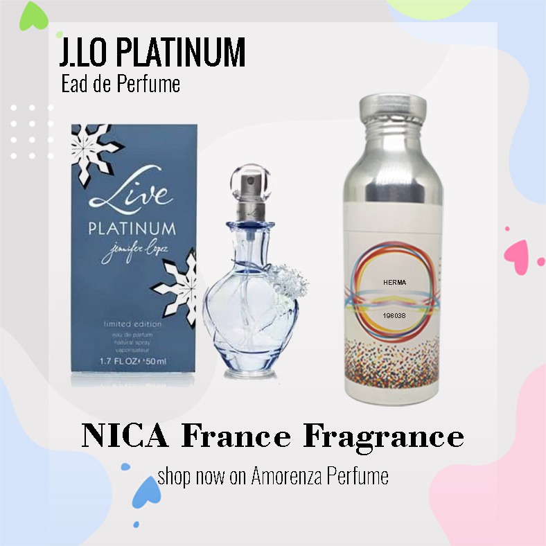 BIBIT PARFUM JLO PLATINUME - PLATINE NICA FRAGRANCE 250 ML SEGEL PABRIK