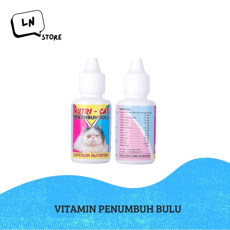 Nutri Cat Drop Vitamin Penumbuh Bulu Kucing