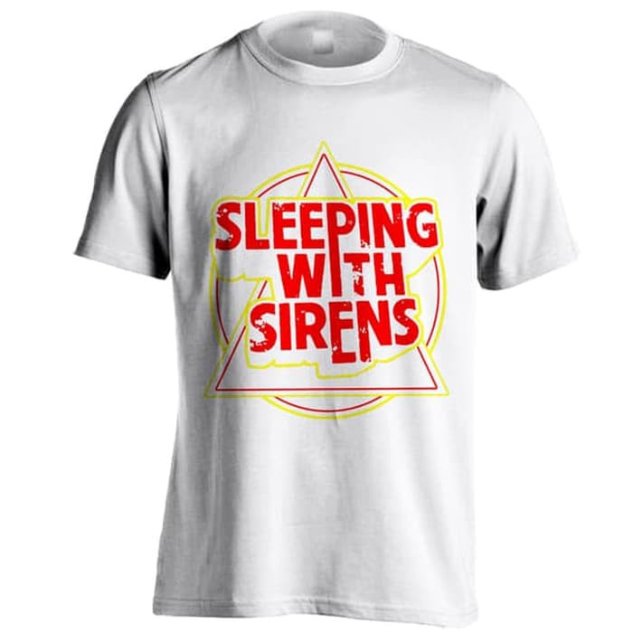 KAOS BX1775 - SLEEPING WITH SIRENS - C04 - PUTIH UKURAN S-XXL