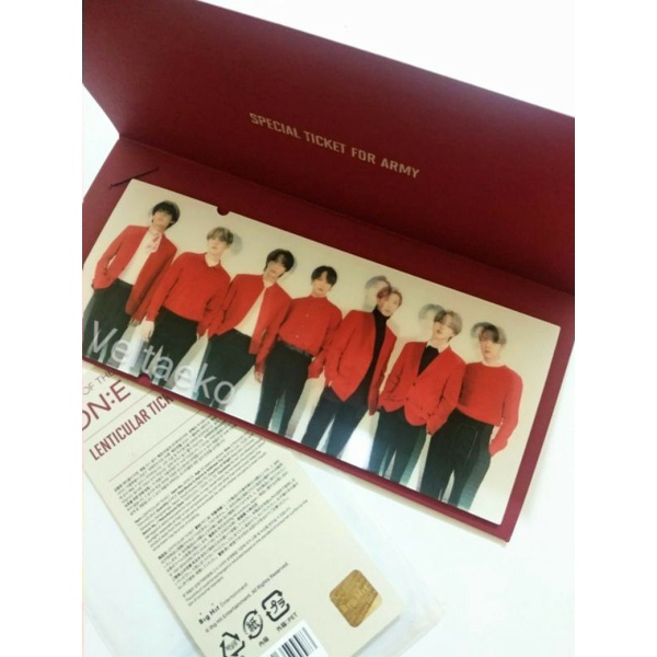 SALE BTS PROMO LENTICULAR MOTS ONE BTS MERCH