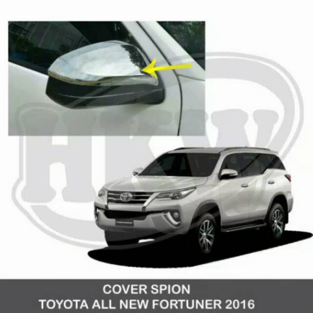 Cover Spion / Mirror Cover All New Fortuner 2016 Chrome