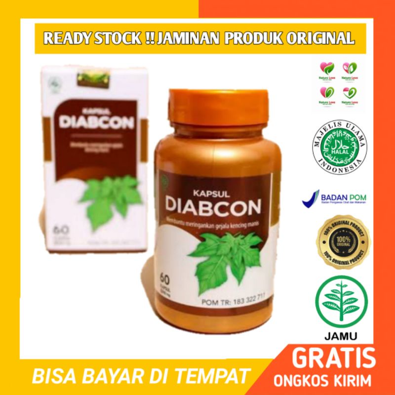 

Kapsul DIABCON Obat Diabetes Ampuh Mengatasi Kecing Manis Isi ( 60 Kapsul ) 100% ASLI ORIGINAL BPOM