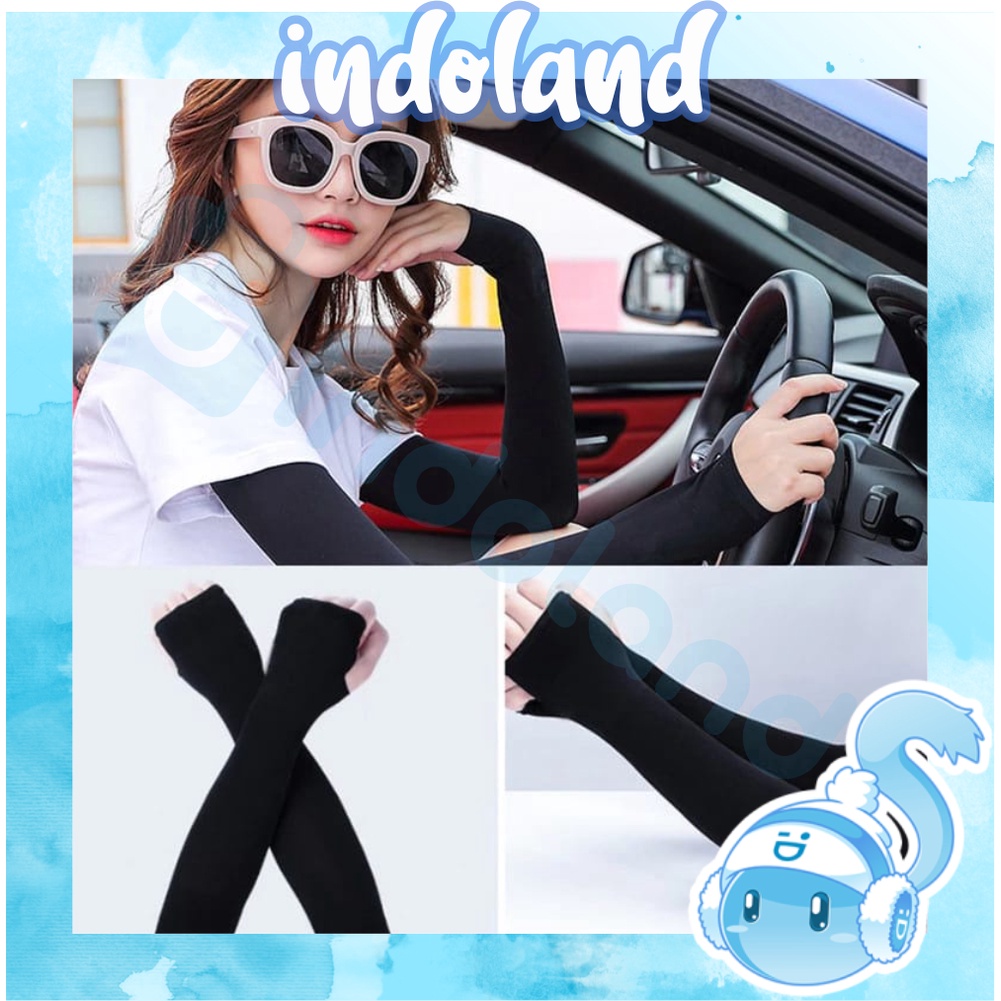 ☀ INDOLAND ☀ Manset Jempol Manset Tangan Wanita Handsock Lembut Wanita Kain Penutup Lengan COD R252