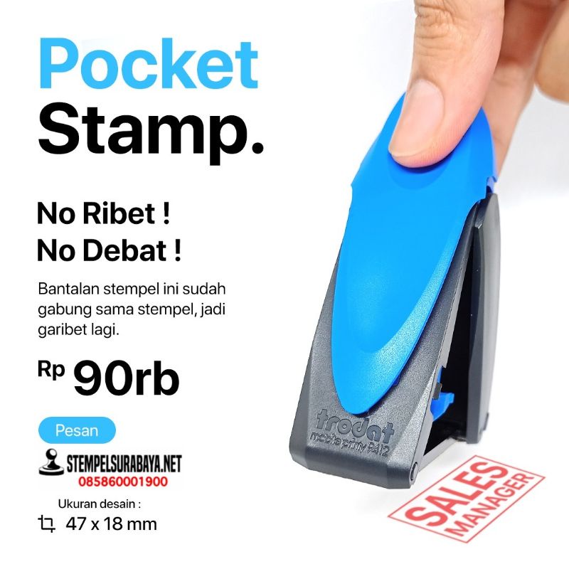 

PROMO STEMPEL TRODAT / STEMPEL NAMA / STEMPEL MURAH / STEMPEL DOKTER / STEMPEL INSATANSI STEMPEL TRODAT POKET 9412 PROMO CUCI GUDANG