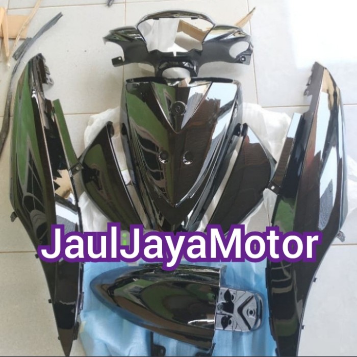 Cover Full Set Body Halus Yamaha Mio J Tahun 2012-2014 - Hitam