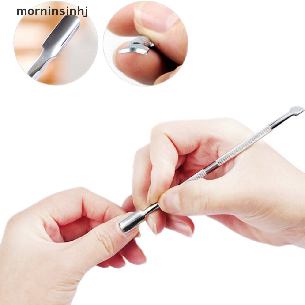 Mor Alat Pendorong Kutikula Bahan Stainless Steel Untuk Manicure Pedicure