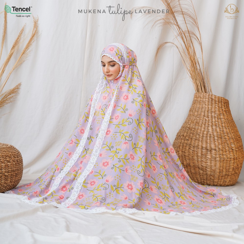 Mukena Tulipe Lavender (Mukena 2 in 1)