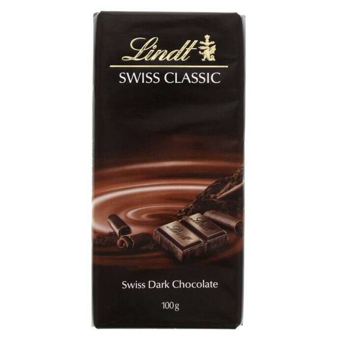 

Lindt Swiss Classic Dark Chocolate Bar - Cokelat Coklat Hitam Import