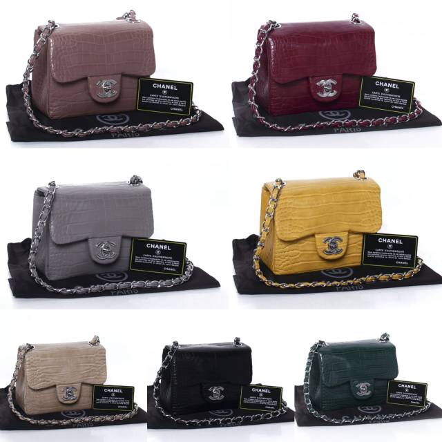 Chanel Classic Mini Flap In Alligator Semipremium
