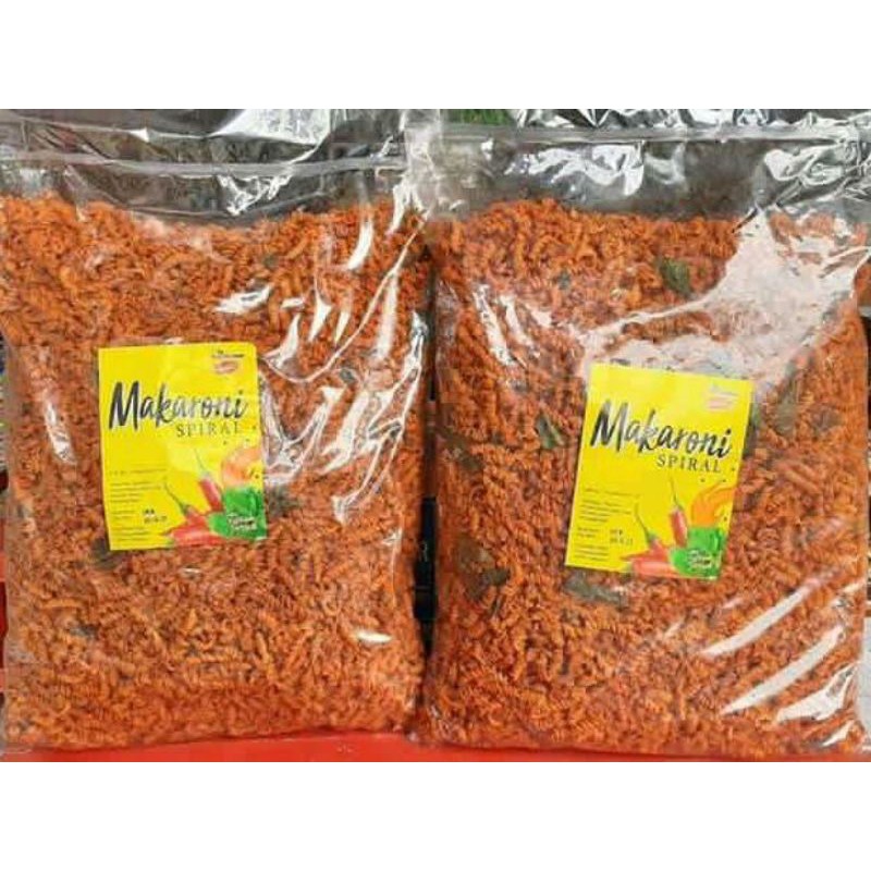 

(BISA COD) Snack cemilan Makaroni Pedas daun jeruk 250 gr 500 gr