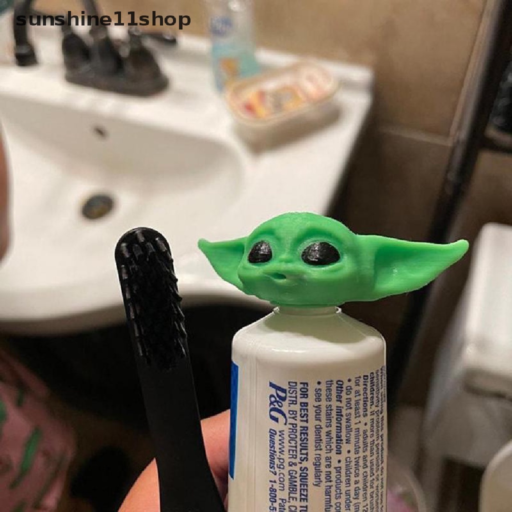 Sho Dispenser Pasta Gigi Bayi Yoda Dengan Tutup