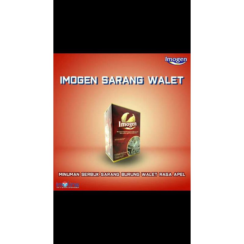 Minuman Suplemen Kesehatan Imogen Sarang Walet Original BPOM 1 Box Isi 10 Sachet
