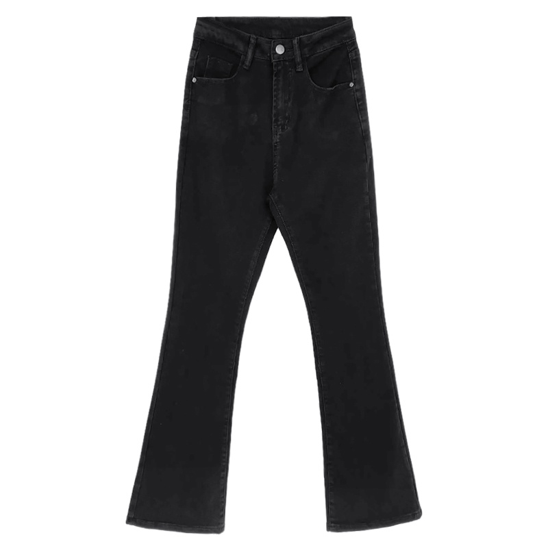 hitam celana jeans wanita--celana jeans panjang--jeans korea