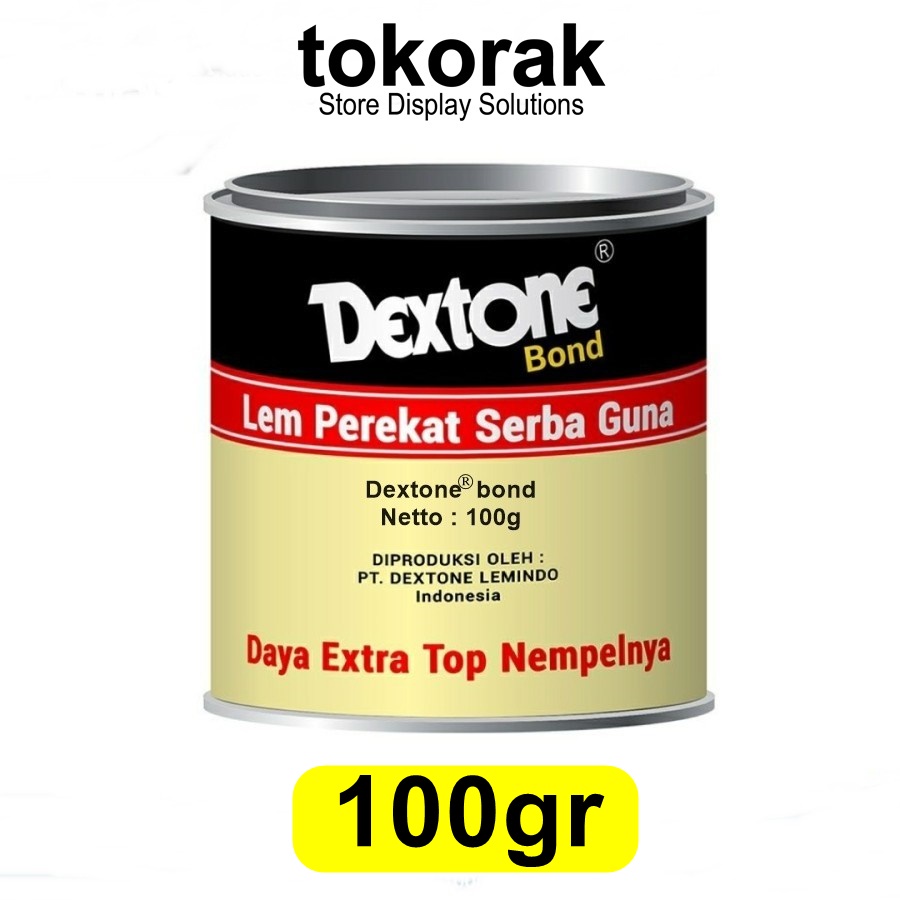 LEM DEXTONE KALENG 100 GR BOND 101 - LEM SEPATU SOL - LEM KARET AIBON