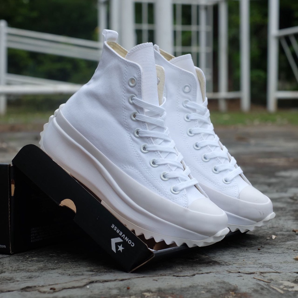 CONVERSE RUN STAR HIKE LUGGED HIGH ALL WHITE - SNEAKERS ORIGINAL 100% / SEPATU CONVERSE ORIGINAL 100